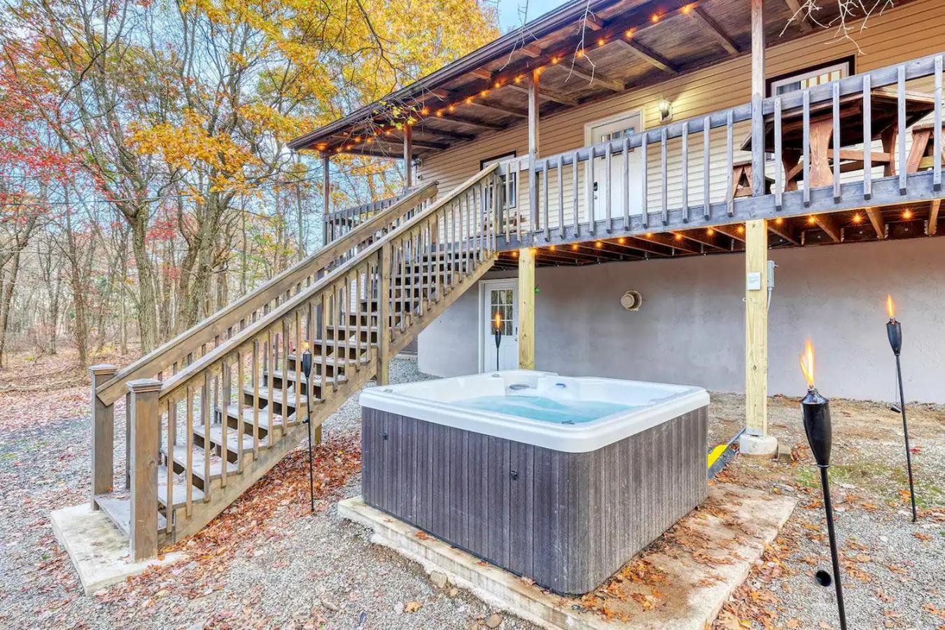 Fun Home 4 Endless Enjoyment With Game Room & Hot Tub Long Pond Extérieur photo